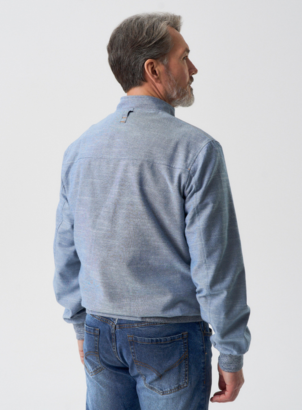 Ветровка мужская из натурального волокна в стиле smart-casual