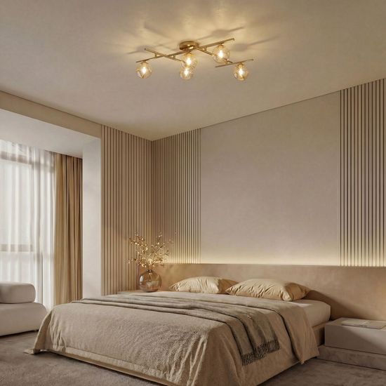 502001/5  / светильник потолочный / латунь