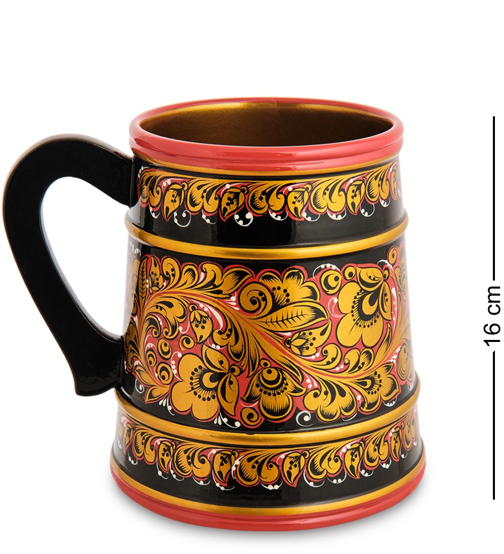Народные промыслы ХЛ-040/2 Кружка 160*140 (Хохлома)