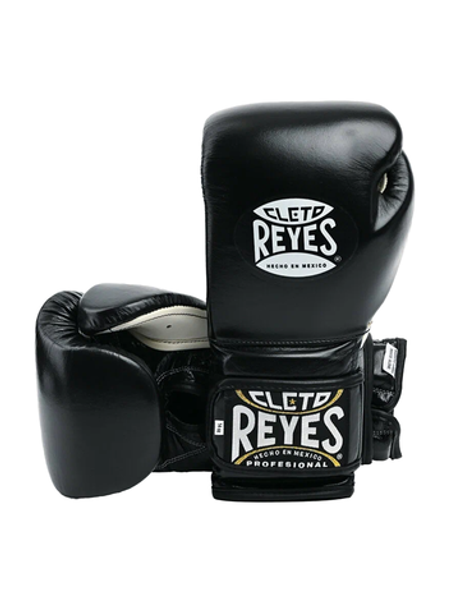 Тренировочные боксерские перчатки от Cleto Reyes на липучке CЕ6 (черные)