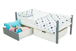 Детская кровать тахта Бельмарко Svogen графит белый