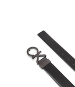 Кожаный ремень ADJ/REV CK METAL DIAGONAL 35MM Calvin Klein - черный(K50K510928)