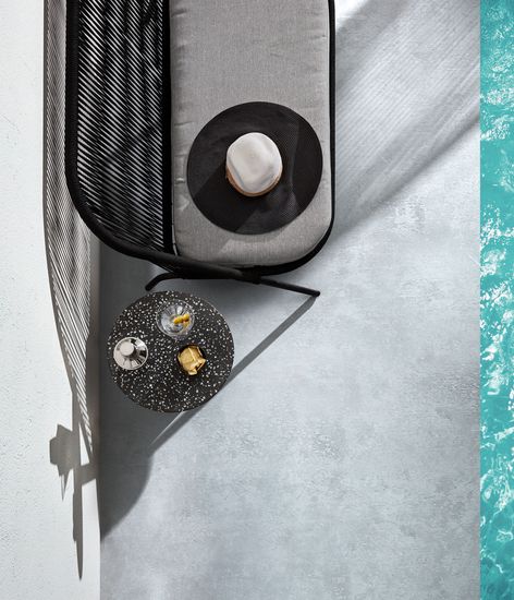 Приставной столик Melano терраццо черный