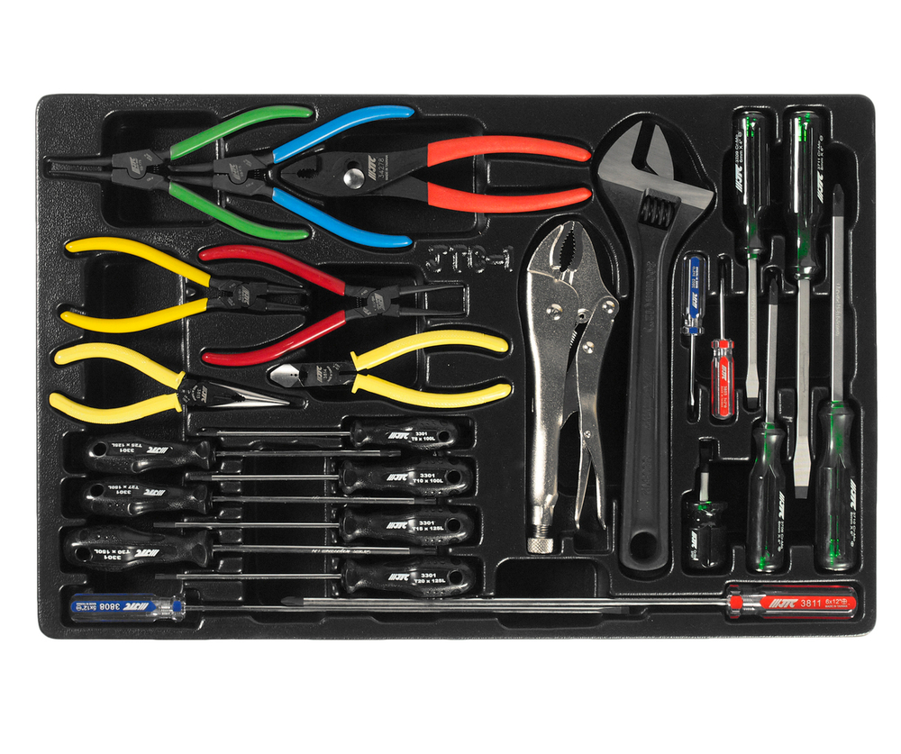 Набор инструментов для тележки инструментальной JTC-3931 (1-я секция) 25 предметов JTC