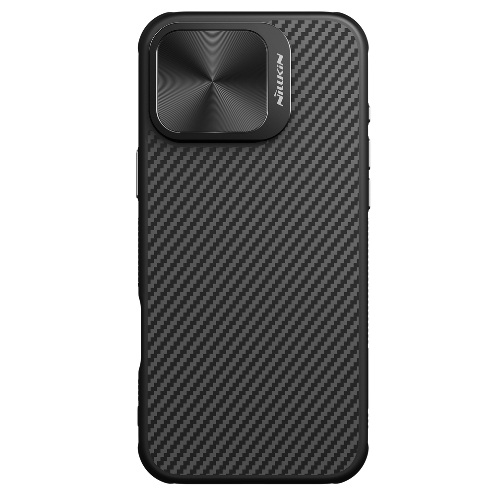 Чехол от Nillkin из арамидного карбона (кевлар) для iPhone 16 Pro Max, серия CarboProp Magnetic Case, с поддержкой беспроводной зарядки