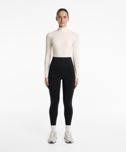 OYSHO Теплые бесшовные легинсы длиной до щиколотки 70 см, черный