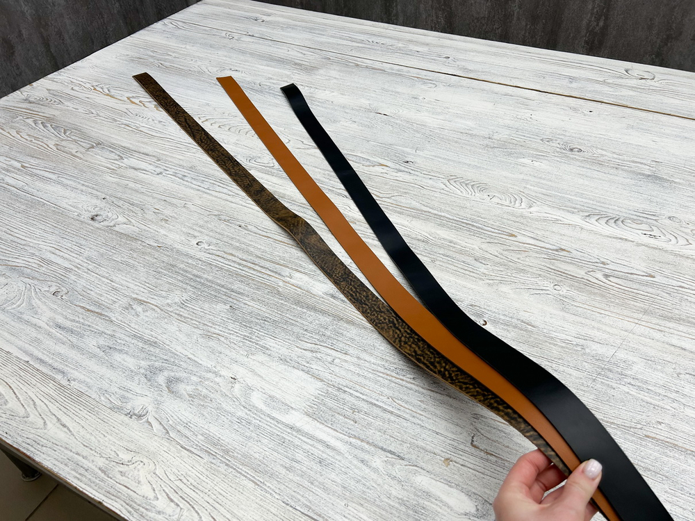 Лот №1 Италия, Ременные заготовки (35 мм), 3 шт