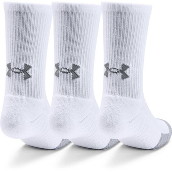 Теннисные носки Under Armour Youth HeatGear Crew Socks 3-Pack - белый