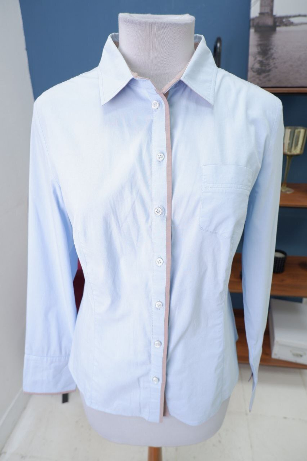 Рубашка Blauz голубая 44 размер