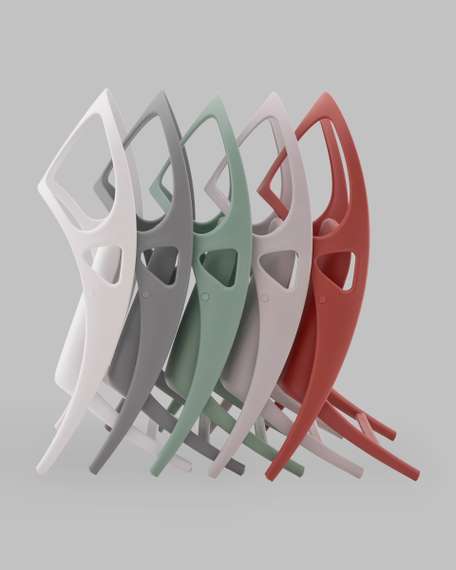 Стул складной Liara пластик серый