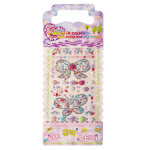 Наклейки-стразы Alingar, акриловые, "Бабочка и бантик", ассорти, пакет с европодвесом