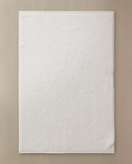 Zara Home - Хлопковый коврик для ванной с рисовой строчкой, белый, 60x90 см