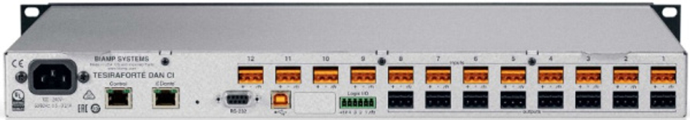 Аудиопроцессор BIAMP TesiraFORTE DAN CI