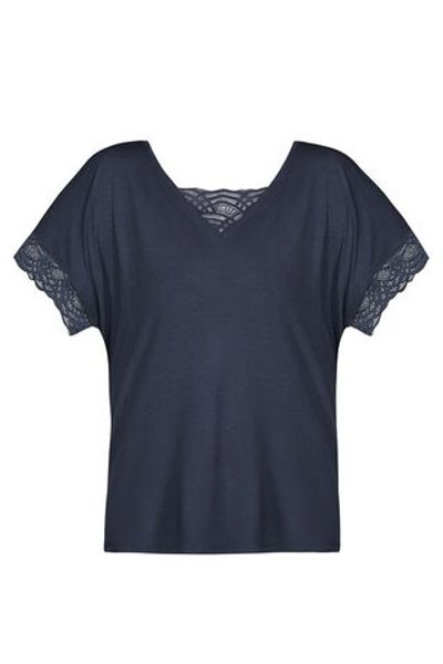 Пижама Debora: свободный топ и шорты (Размер: XXL) (Цвет: темно-синий)