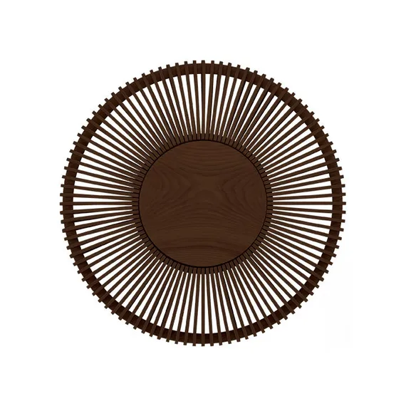 Светильник настенно-потолочный Umage Clava Up Wood, Ø49x16,4, темный дуб