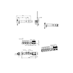 Встраиваемый смеситель для душа и ванны Boheme ZODIAC TERMO 133-SYS-CB с ручным душем, COPPER BRUSHED