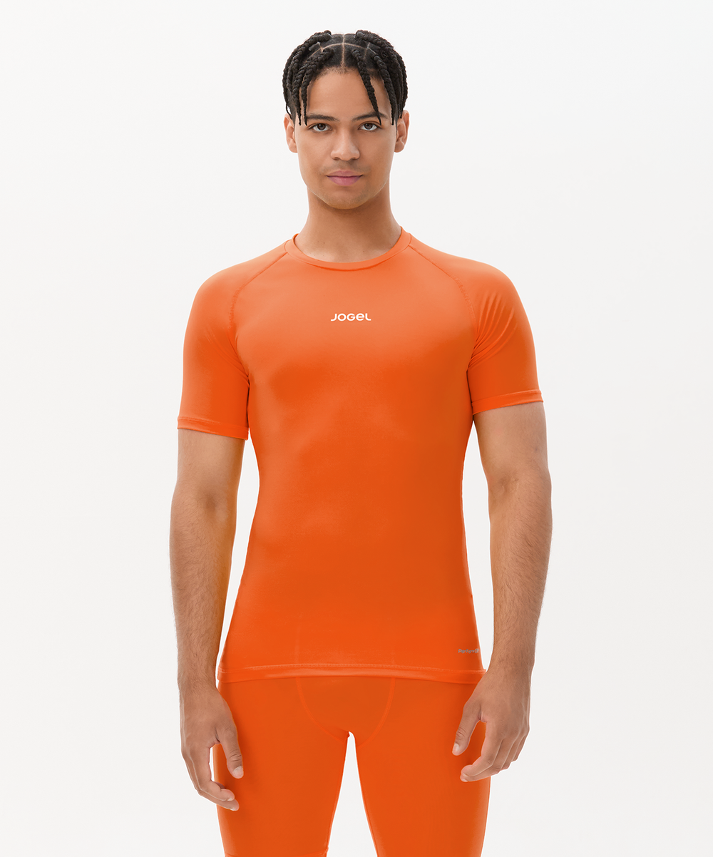 Футболка компрессионная с коротким рукавом Jogel CAMP 2 PerFormDRY Baselayer SS Tee, оранжевый D2