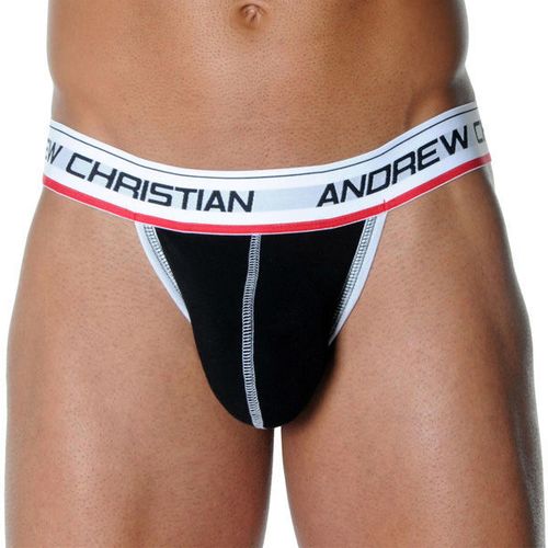 Мужские трусы стринги Andrew Christian Freestyle String Flexsoft Y-Back Black AC35