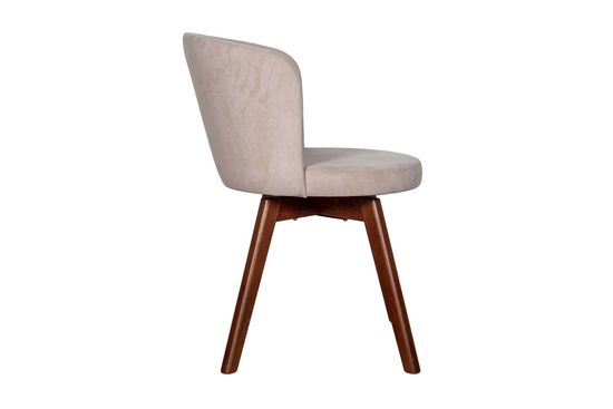 Комплект Стол VERONA 1100 CV с круглой столешницей + 4 стула СИТИ-ВР (вращающийся) с мягкой спинкой / Американский орех