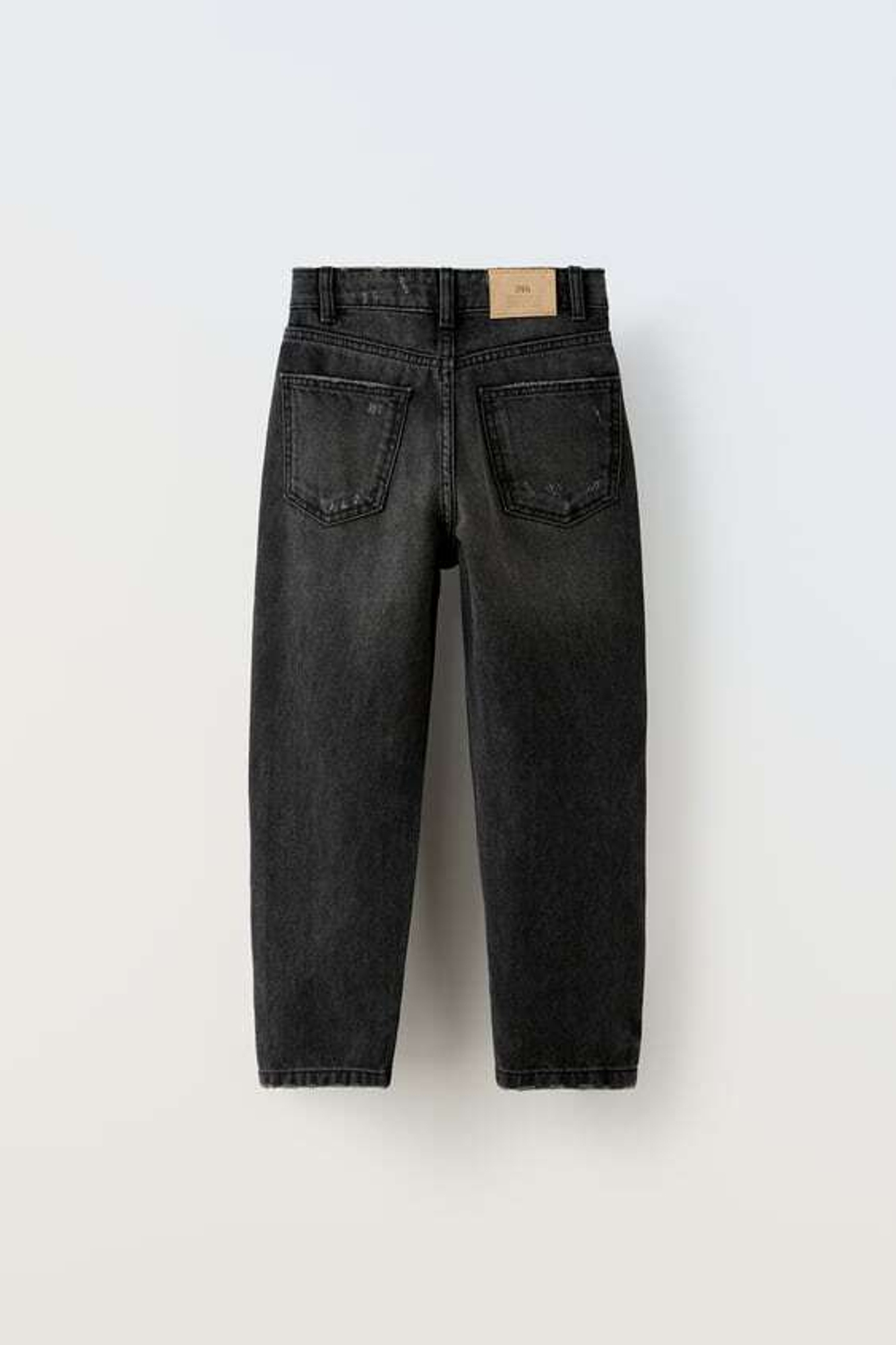 ZARA ДЖИНСЫ СВОБОДНОГО КРОЯ, ЧЕРНЫЙ