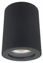 DK3007-BK Накладной светильник влагозащ., IP 44, 15 Вт, GU10, черный, алюминий