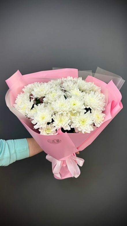 Два букета из хризантемы Зембла