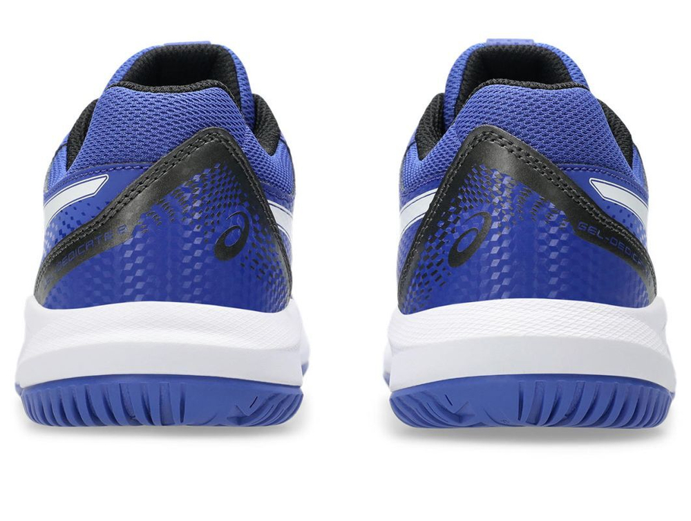 Детские Кроссовки теннисные Asics Gel-Dedicate 8 GS - тёмно-кобальтовый/белый