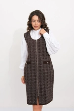 Платье Д 3481 дл/шоколад