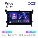 Teyes CC3 9"для Toyota Prius 2018+