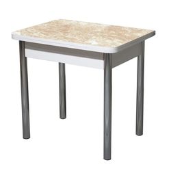 Стол ломберный (в ассортименте, 1 категория), ЛДСП/пластик/хром, Forpost