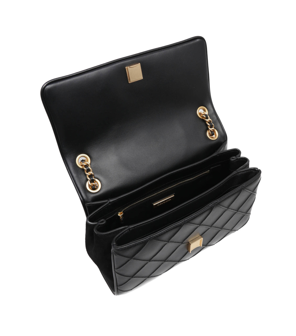 кожаная сумка через плечо fleming soft convertible TORY BURCH - черный(137301)