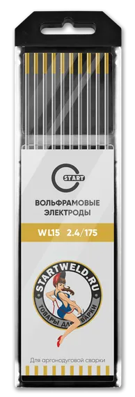 Вольфрамовый электрод WL 15 2,4/175 (золотой) WL1524175