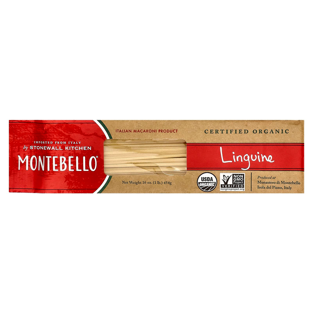 Montebello, Organic Linguine, 16 oz (454 g)