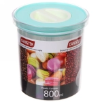 Банка для продуктов пластиковая 800мл «Premium» 11*13см