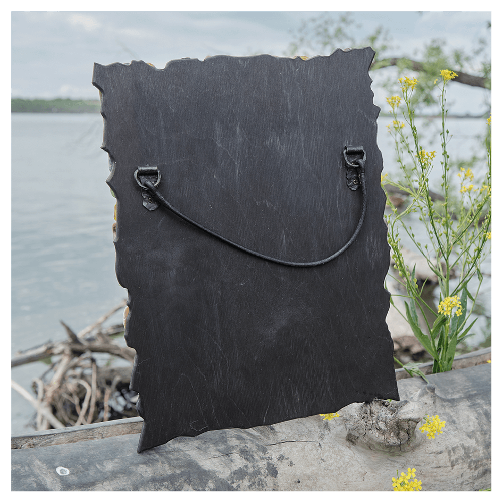 Картина из кожи «Шаманка»