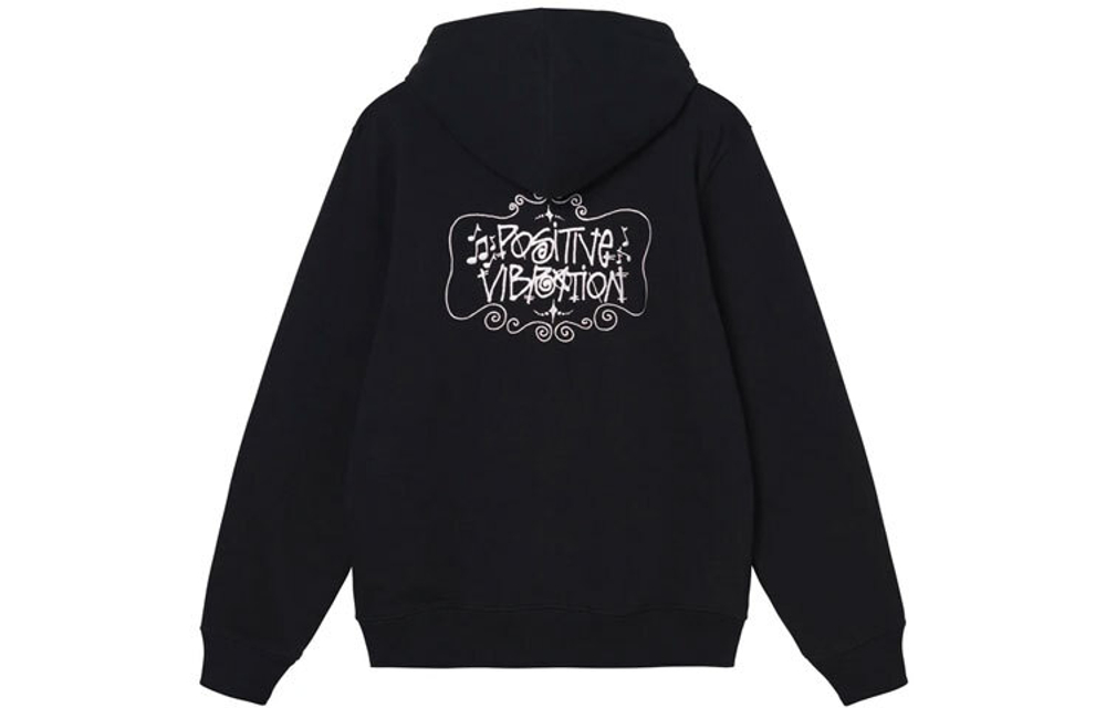 Stussy FW21 Positive Vibrations Embroidered Hoodie Logo 1184421 1184421 22 700 HARDLUX