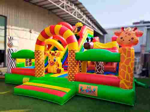 Коммерческий надувной батут «Мульти-сафари-утка» 7*6,5*5 м