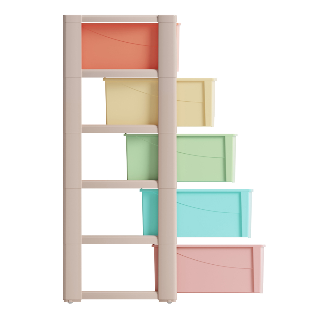 Комод 5-ти секционный "Колорит" широкий (цветной)