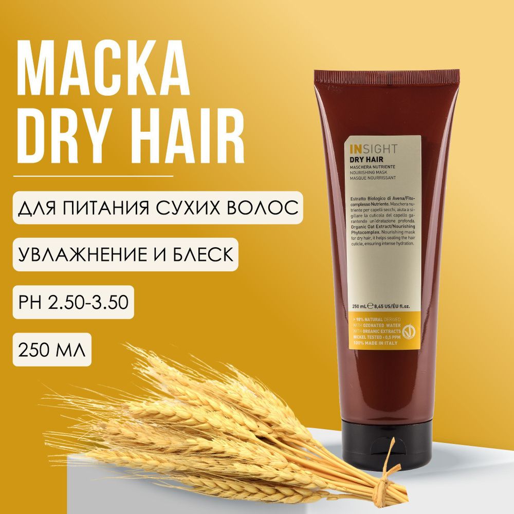 INSIGHT DRY HAIR Маска увлажняющая для сухих волос, 250 мл