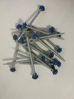 Саморезы кровельные 4,8x80 мм 200 шт. RAL 5005 оцинкованные