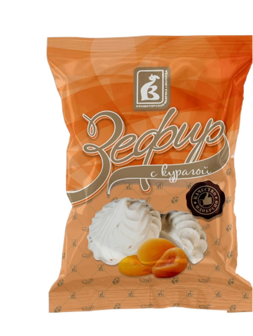 Зефир неглазированный с Курагой, 250 гр.