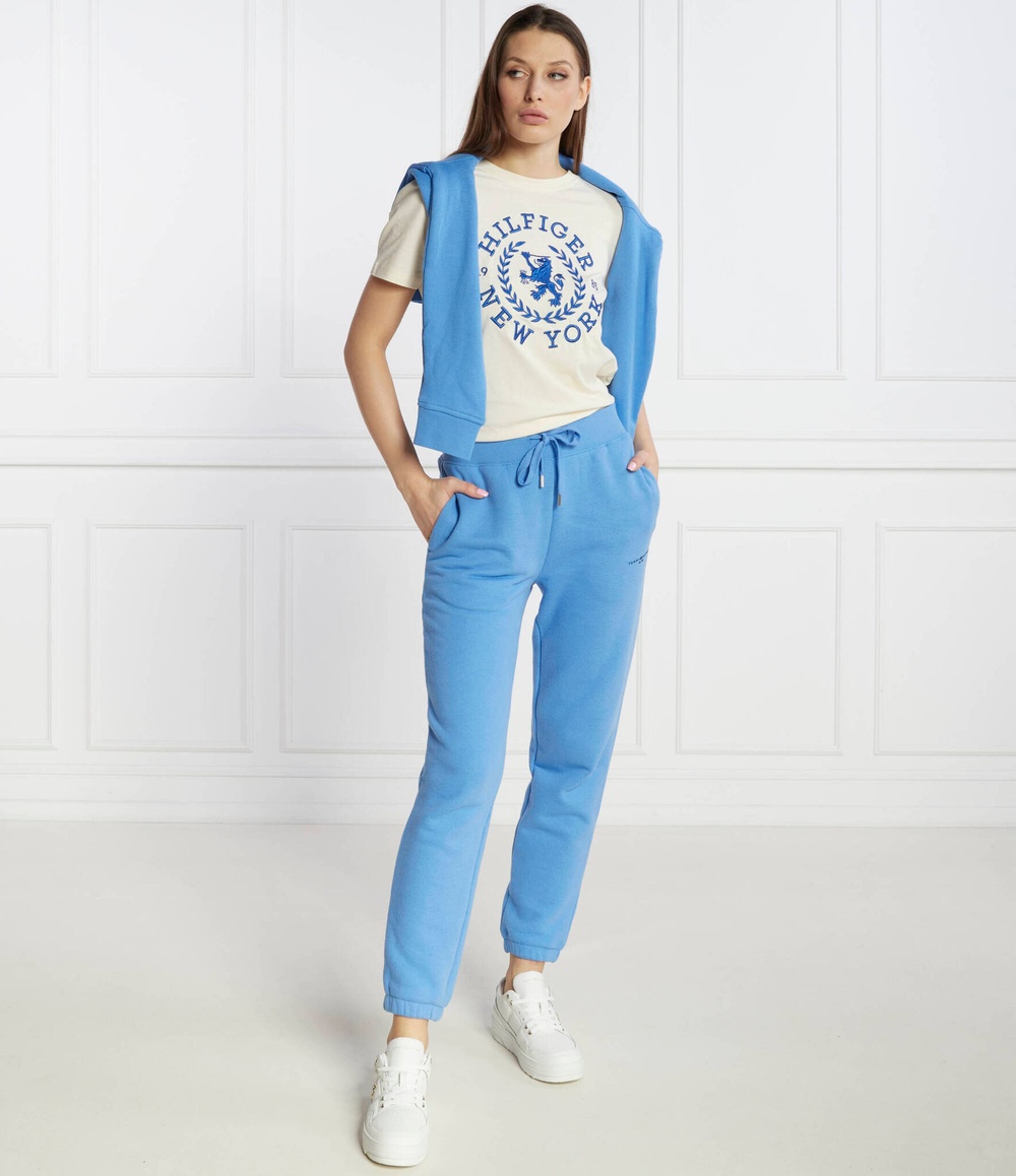 Футболка REG CREST C-NK TEE SS Tommy Hilfiger - экрю(WW0WW41058)