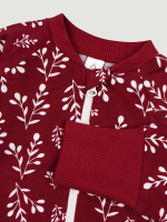 Комбинезон на манжетах Mjölk Снежные веточки, с рукавом реглан, уценка