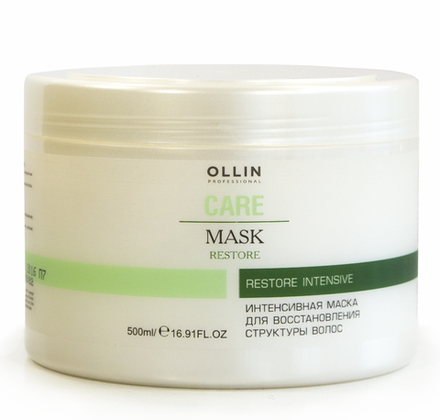 *Ollin Care Маска для восстановления структуры волос, интенсивная, 500 мл