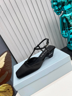 Prada Satin Slingback Pumps