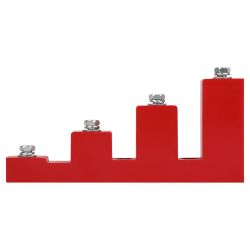 Изолятор ступенчатый шинный ЭРА NO-224-161 ИСв4-40 (М10) с болтами 18кВ | Шинные изоляторы и шинодержатели