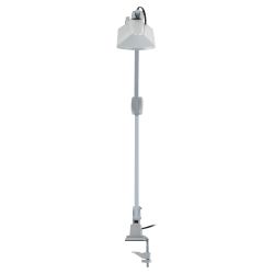 Настольный светильник ЭРА NL-201-G23-11W-GY с лампой PL на струбцине серый | Настольные светильники под лампу