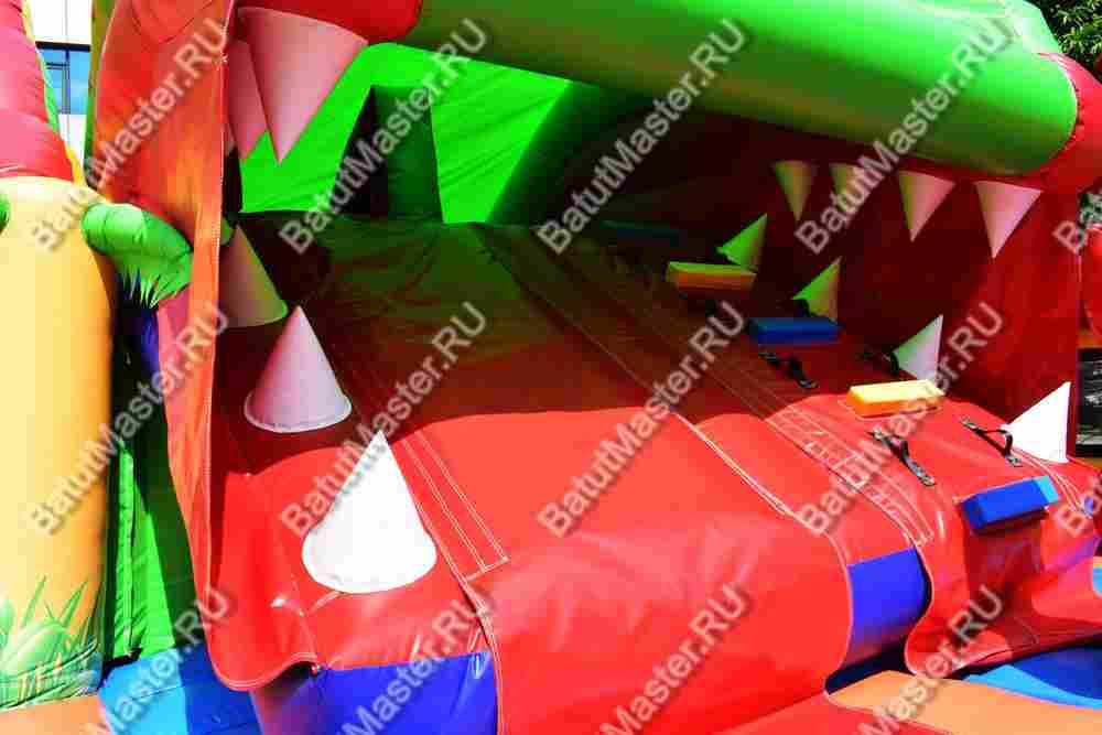 Большая надувная горка "Три дракона" 11*8*7 м
