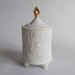 🌸 фарфоровый подсвечник со свечой Джунгли — Leoleo handmade — 8 марта у Феи