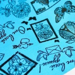 Пленка матовая 2-х сторонняя "Марки"